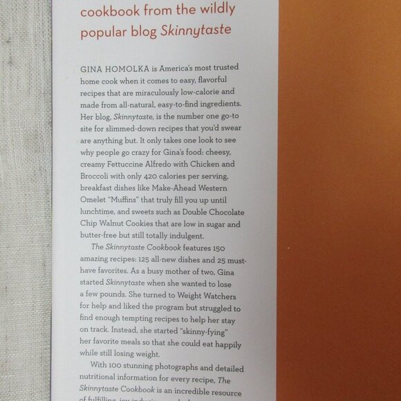 Skinnytaste Cookbook Clarkson Potter Cooking, Health Hardcover Gina Homolka - Picture 2 of 8